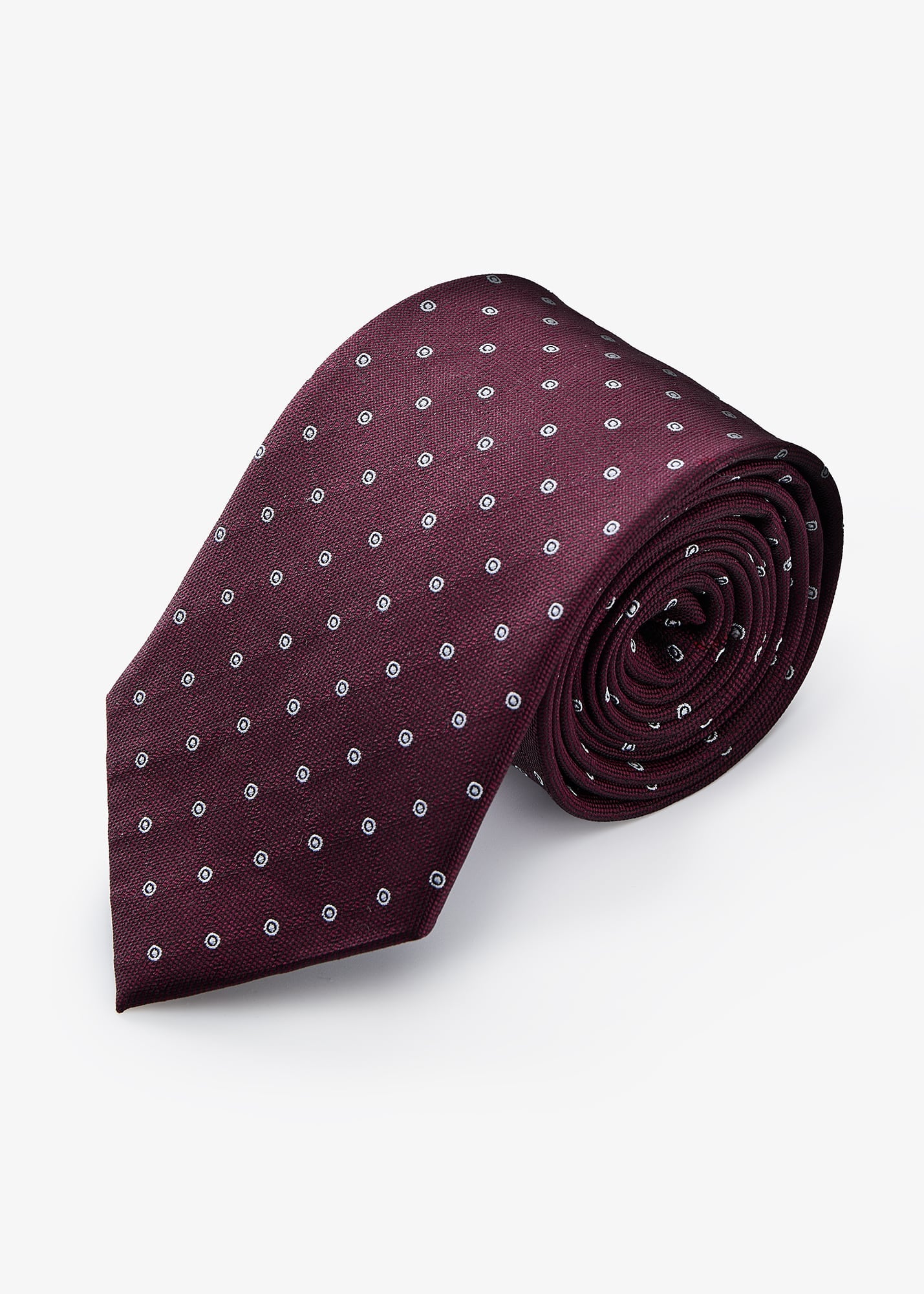 Corbata Burdeos Circulos
