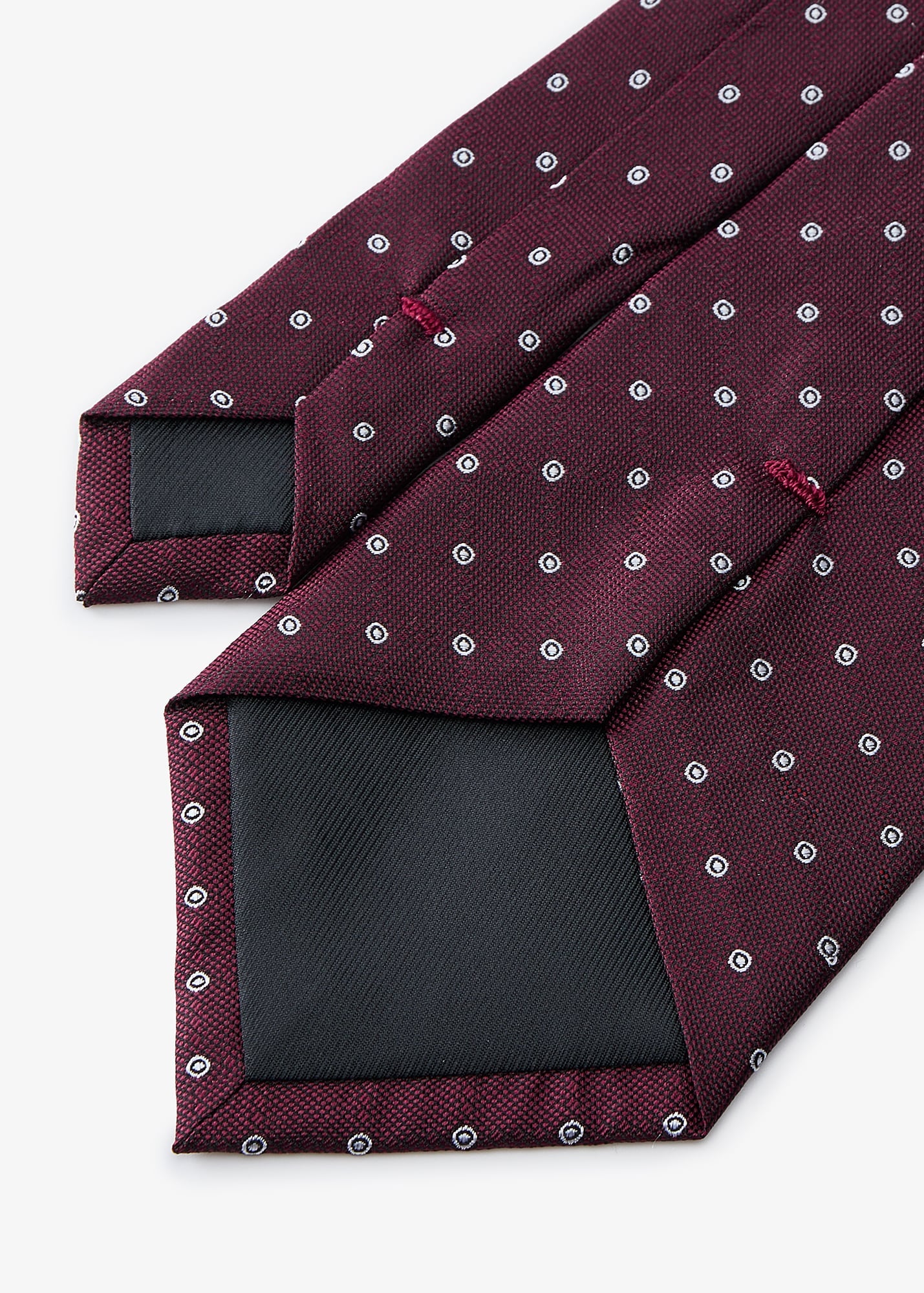 Corbata Burdeos Circulos