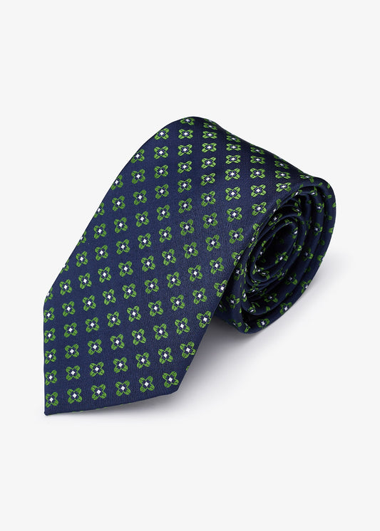 Corbata Flor Verde