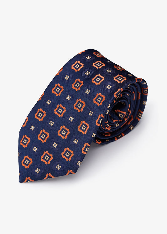 Corbata Medallones Naranjas